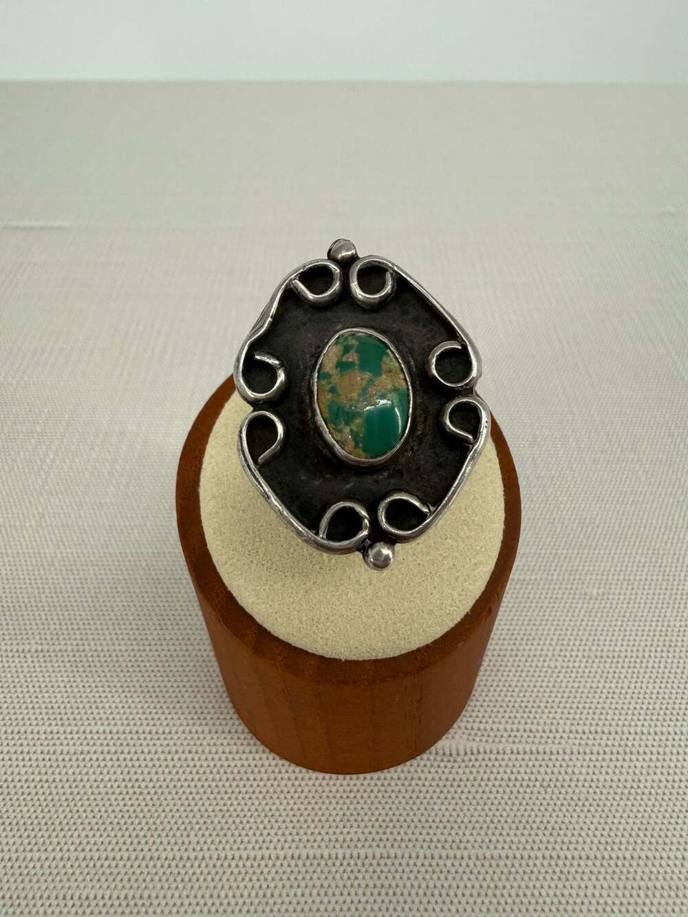 Navajo Turquoise Sterling Silver Statement Ring